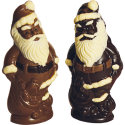 Père Noël moyen en chocolat-en-chocolat-noir-chocolat-lait-maison-maxime-artisan-chocolatier-fabrication-artisanale-picardie-normandie-france